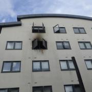The London Fire Brigade was called to a third-floor flat fire in Hackney