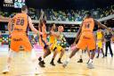 Justin Robinson looks for a way through for London Lions against Worcester (pic Graham Hodges)