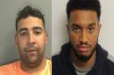 EncroChat criminals Frankie Sinclair (left), 34, from Cardiff, and Paul Fontaine - of the Pembury Estate in Hackney