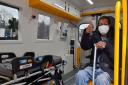 Andrew was the first patient on an ERS medical electric ambulance