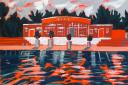 Parliament Hill Lido Cafe painting