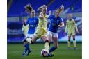 Arsenal’s Beth Mead has an attempt on goal during the Barclays FA Women's Super League match at Birmingham