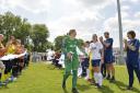 Toni-Anne Wayne is given a guard of honour by both Tottenham Hotspur Ladies and London Bees during the final game of her career (pic: wusphotography.com).