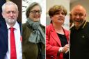 'Crumble': Jeremy Corbyn, left, and Emily Thornberry, second right, were told their Brexit stance would hit their vote share by Cllr Caroline Russell, second left, and Terry Stacy, right. It didn't. Pictures: PA/Polly Hancock/Terry Stacy