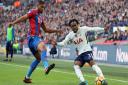 Tottenham Hotspur's Danny Rose (right) and Crystal Palace's Ruben Loftus-Cheek battle for the ball during the Premier League match at Wembley Stadium (pic: Nigel French/PA Images).