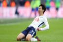 Tottenham Hotspur's Heung-min Son celebrates scoring (pic: Nigel French/PA Images).