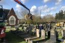 Graves being dug up in Alperton Cemetery. Picture: Jay Burgess