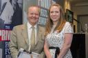 Emma Youle with Private Eye editor Ian Hislop. Picture: Philippa Gedge Photography