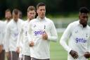 Tottenham Hotspur\'s Clement Lenglet during a training session at Hotspur Way