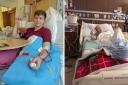 Callum Kennedy-Man (left) helped save the life of Diane Fargo (right) with a stem cell donation