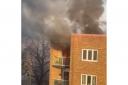 The fire broke out in a block of flats in Amhurst Park
