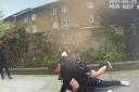 PC Nick Fox tackles a knife-wielding teen in Hackney