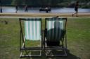 People were pictures sunbathing in Hyde Park over the weekend