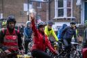 A protest cycle ride took place on Wednesday (October 18)