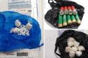 Class A drugs and shotgun shells were among the items seized by police