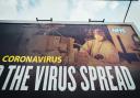 A government coronavirus advert on a billboard in London