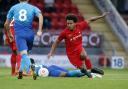 Joe Widdowson in action for Leyton Orient against Arsenal under-23s (pic: Simon O'Connor)
