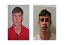 Jack Marks (L) and Connor Donoghue (R). Police have named the two man they wish to speak to in relation to a racially motivated attack which took place in Hackney in July