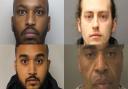 Some of the north London offenders who were jailed in April