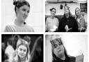Rehearsal photographs of the Shakers cast, one of the Tower Theatres' plays which will run in March