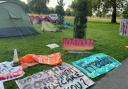 The Lovedown encampment which was based in Hackney Downs Park has now moved to Brighton.