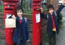 A young Hackney pirate delivers his postcard.