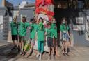 Around 30 young activists took part in a sponsored walk last July to help save the Happy Man Tree