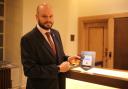 Mayor of Hackney Philip Glanville unveiled the first in a series of contactless donation points to help charities combat homelessness.