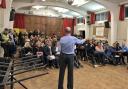 Parents of William Patten School have their say on road closure plans at a Hackney Council ward forum meeting. Picture: Cllr Mete Coban