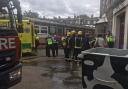 Firefighters, paramedics and volunteer ambulance service Hatzola at the scene of the \'acid spill\' at Yesodey Hatorah school, Stamford Hill. Picture: @999London