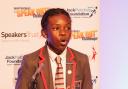 James Tuitt Adjei winning Hackney heat of public speaking contest