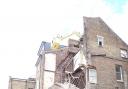 A three-storey house in Gloucester Road collapsed