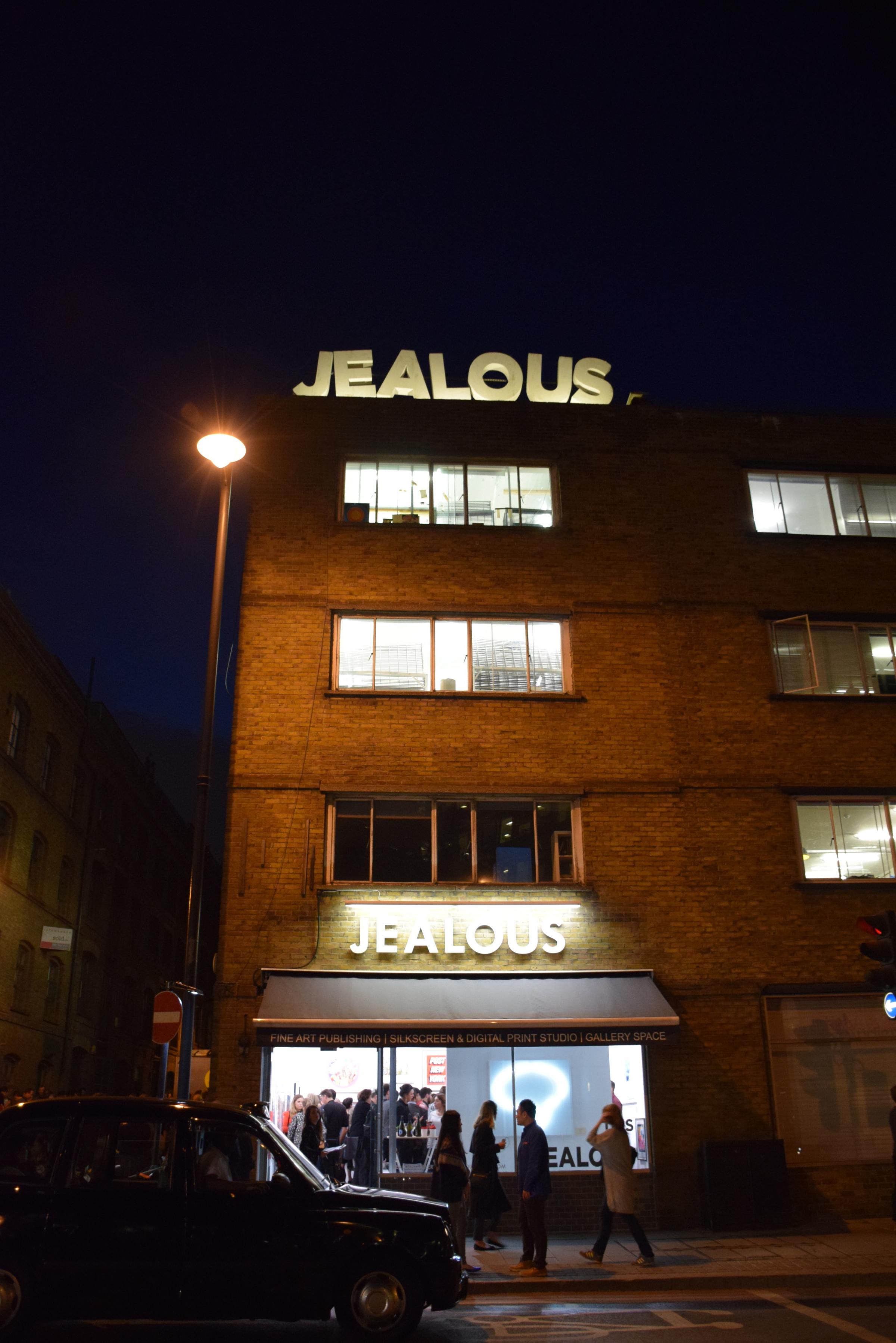 The Jealous gallery sign photographed in October 2014 Photo: Jealous Gallery
