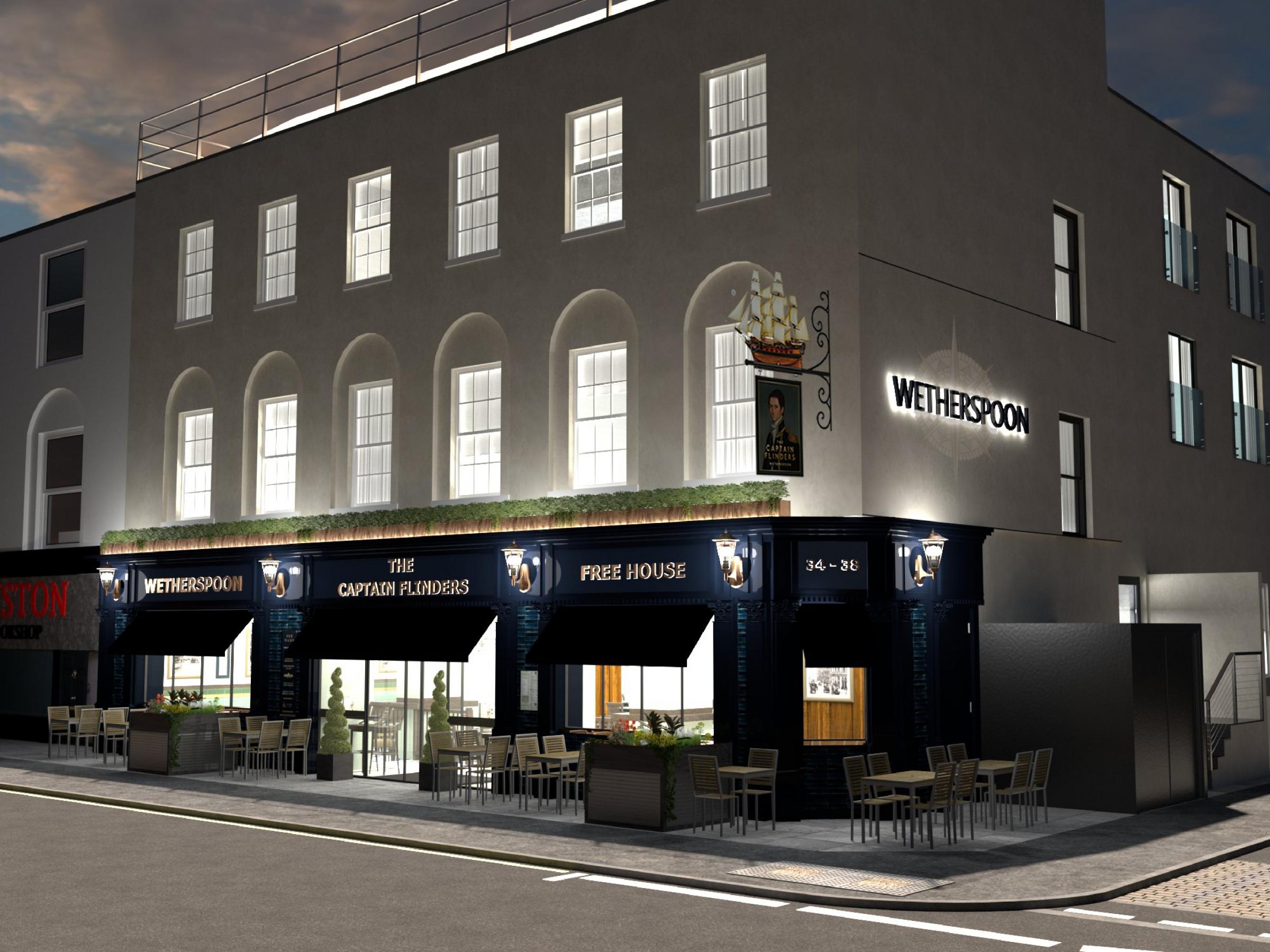  An artists impression of The Captain Flinders in Eversholt Street, Euston. Photo: DV Architects