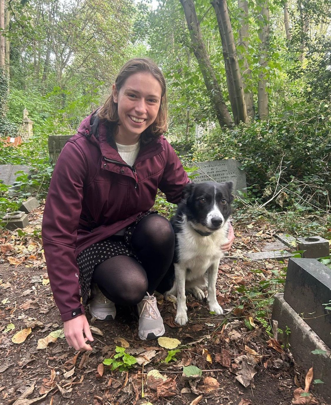 Gemma and Reef, Abney Park. They are part of the campaign for dogs to stay off the lead in Abney Park. Photo: Abney Dog of the Day