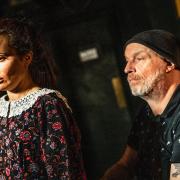 Suzanne Ahmet and Mark Ravenhill in The Haunting of Susan A at the King's Head Theatre Islington