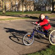 Hackney seven-year-old Maija was excited to try out her Race-Runner as soon as it arrived