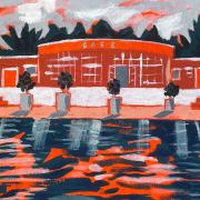Parliament Hill Lido Cafe painting