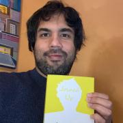 Hackney author Damien Mosley with his book Joined Up