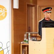 Ken Olisa OBE, the Lord-Lieutenant of Greater London, during his opening speech at the London Faith & Belief Community Awards