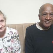 Hackney Blue Badge holder Mehmet and his wife in his home at Holmleigh Road Estate