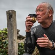 TV presenter Gareth Jones, known by many as Gaz Top, took on a swim challenge for his 60th birthday.