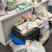The Hackney drugs haul is believed to be worth over £1 million.