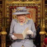 Queen Elizabeth II delivers the speech on May 11