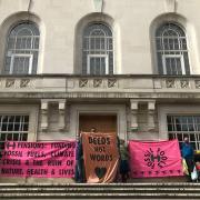 Climate campaigners gathered at Hackney Town Hall to call on the council to divest from fossil fuels.
