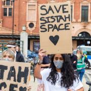 Protesters and activists gathered outside Hackney Town Hall on July 10, 2020. Picture: Andy Commons