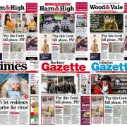 North London front pages, dated September 3, 2020. Picture: Archant