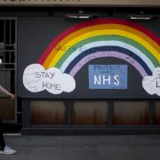 A rainbow  in support of the NHS. Picture: PA Images.