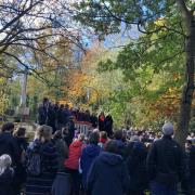 The Remembrance Day service in Abney Park. Picture: Emma Bartholomew