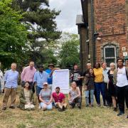 A community planning gathering at The Museum of Homelessness's bass-to-be at Manor House Lodge